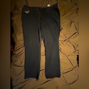 Old Navy Curvy Profile Dark Wash Mid-Rise Jeans